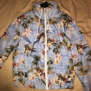Floral windbreaker